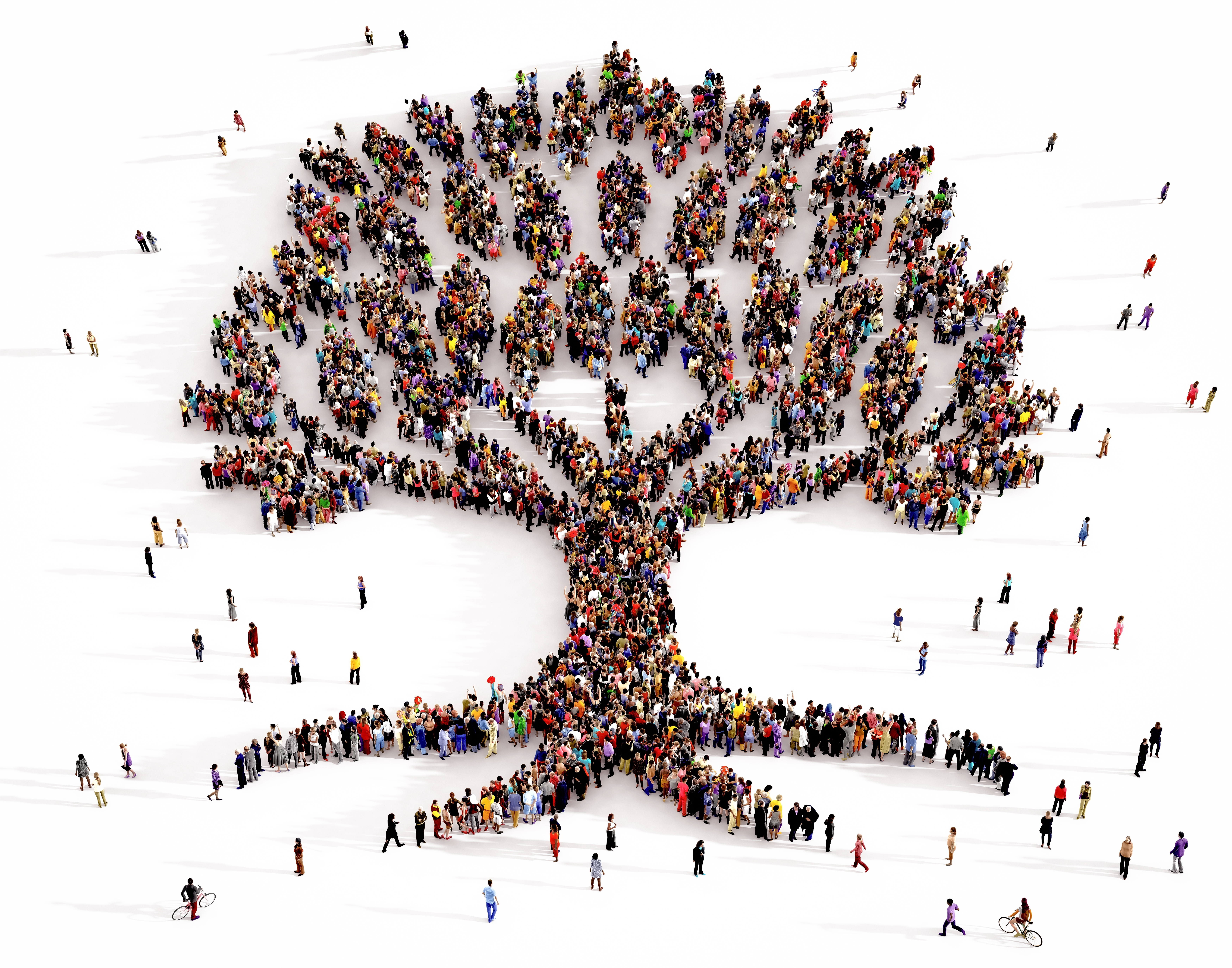 LargeAndDiverseGroupsOfPeopleSeenFromAboveGathered Coachvirtus Leadership Life Coaching growth performance system